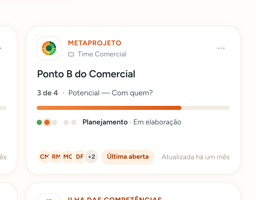 Cartão de uma entrega