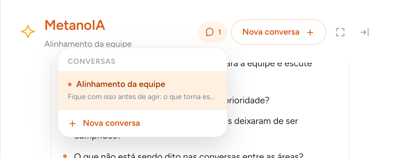 Lista de conversas